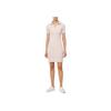 Calvin Klein Polo Neck Fitted Solid Color Short Sleeve Dress Women Dresses Pink J223724-TF6