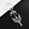 Kreatives Legierung Silber Flügel Kreuz Schlüsselanhänger Anhänger - DIY Ornamente & Geschenk