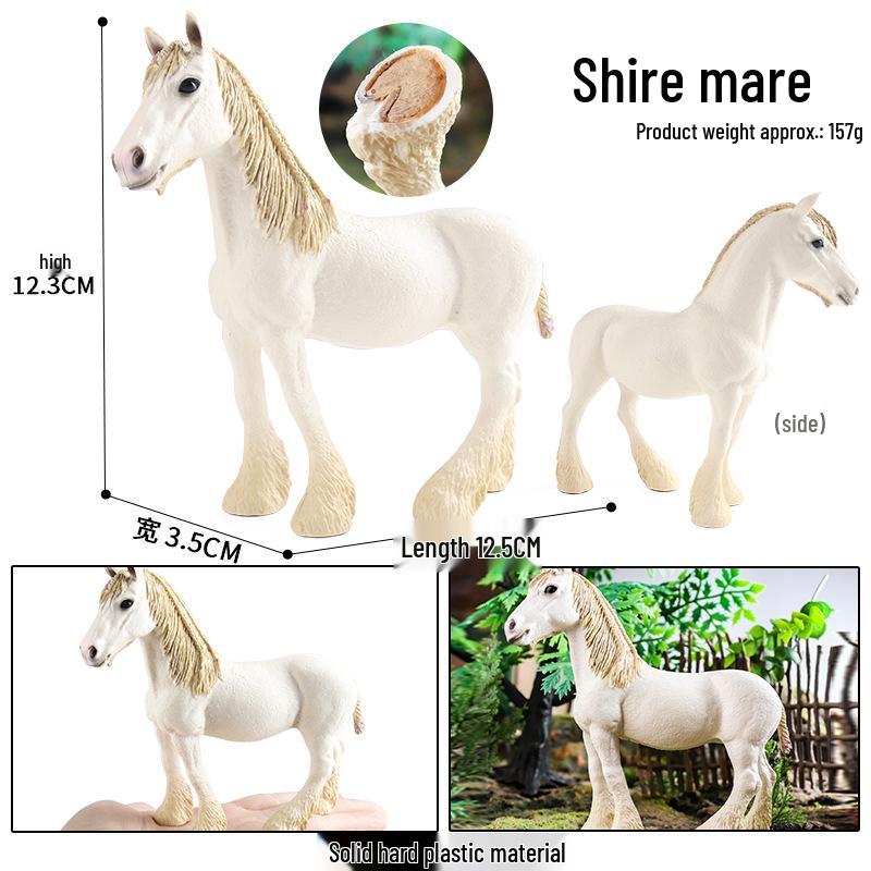 Children's Farm Animal Simulation Model: Appaloosa, Arabian, and Yellow Horse Toys
