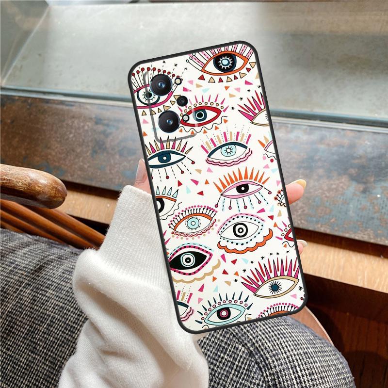 Lucky Eye Blue Evil Eye Print Case For Realme 15 Pro GT7 GT6 11 12 13 14 Pro Plus C55 C51 C53 C35 C33 C61 C65 C67 C71 C75