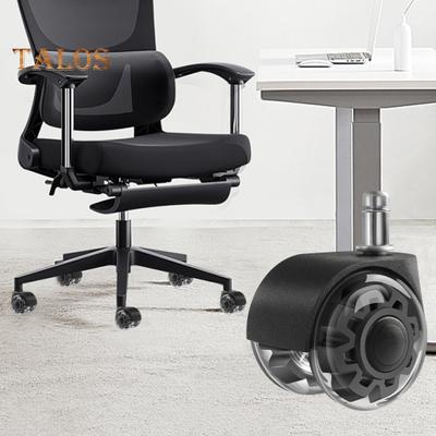 2-Inch Clear Office Chair Wheel Heavy Duty Universal Quiet Hardwood Floors Carpet Computer Gaming Desk Rolling Chair Caster Replacement