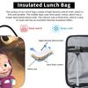 Cute M-Masha and Bear Insulated Lunch Bags High Capacity Meal Container Thermal Bag Tote Lunch Box College  Outdoor Men Women