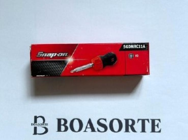 

NEW Snap-on Stubby Red Ratcheting Screwdriver SGDMRC11A SOFT HANDLE