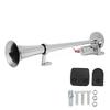 Electric Trumpet Horn 1 Tube for Train Car Boat Zinc Alloy Chrome Plating 135db 450mm 12V24V