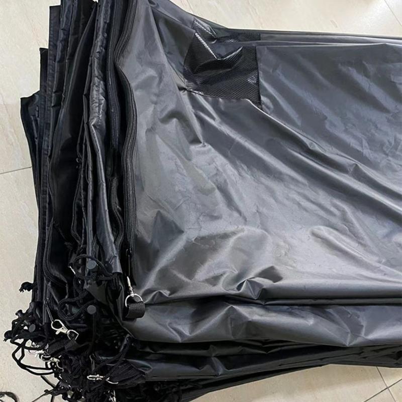 Easy Installation Leaves Collector Bag Equipped with Bottom Zippers for Quick Emptying Drawstring Closures for Riding Mowers
