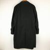 USED/COMME CA COLLECTION Cotton Balmacaan Coat Size 3 Black Made In Japan Cupra Lining