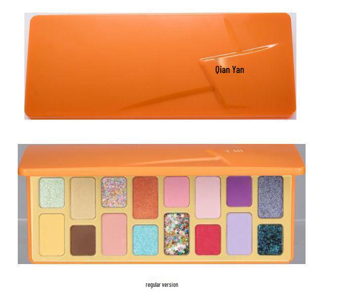 Qianyan 16-Color Earth Tone Eyeshadow Palette: Matte & Shimmer for Daily and Light Makeup. Perfect for Beginners.