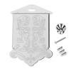8-Saitige Mandoline Saitenhalterung mit Befestigungsmaterial Metall Dreieck Mandoline Saitenhalter Instrument Ersatzteil