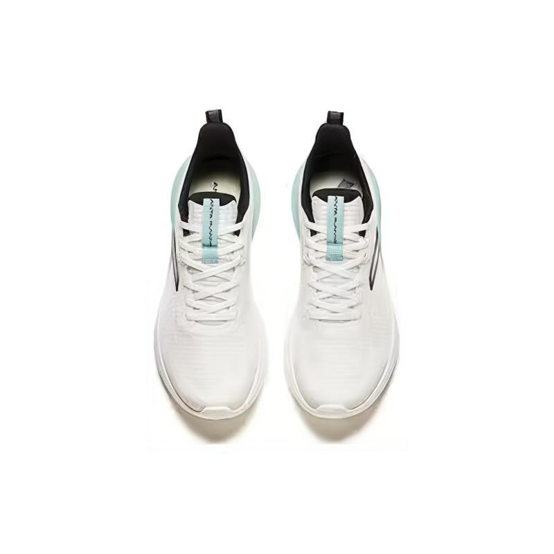 Anta Hydrogen Run Wear Resistant And Lightweight Low Top Sprint Running Shoes Men's White Blue Sneakers 912335501-6