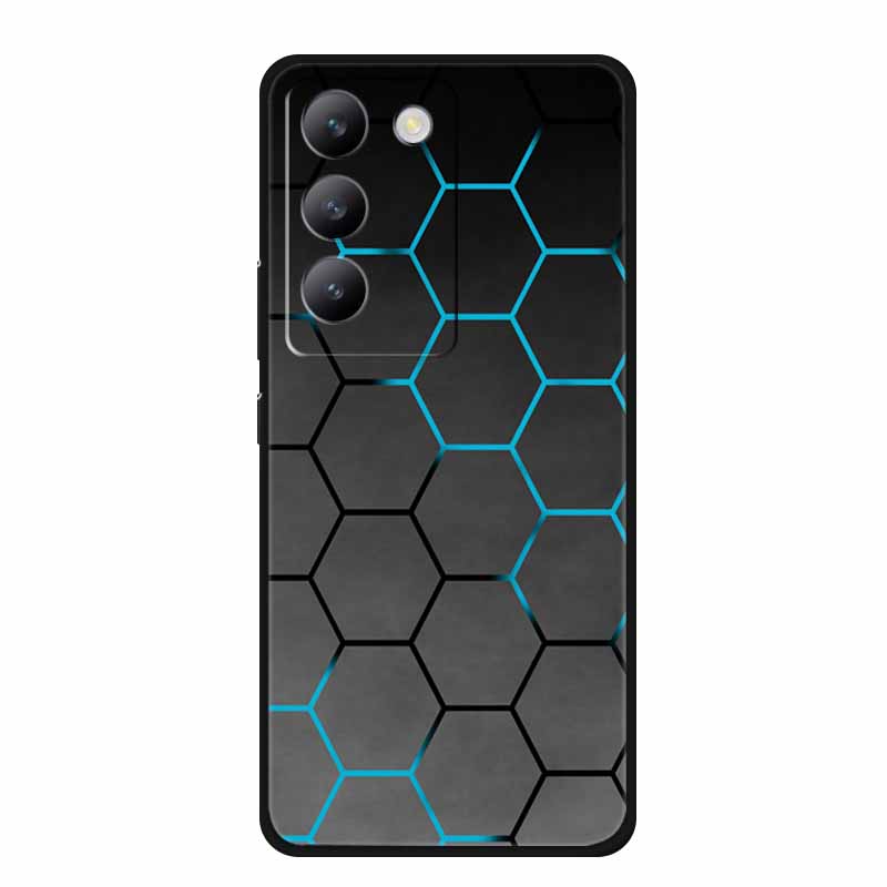 Für vivo V40 SE Hülle Luxus TPU Weiches Silikon Handy Rückabdeckung für vivo V40 SE 5G Schutz Stoßfest Blumen Mädchen Niedlich Hülle