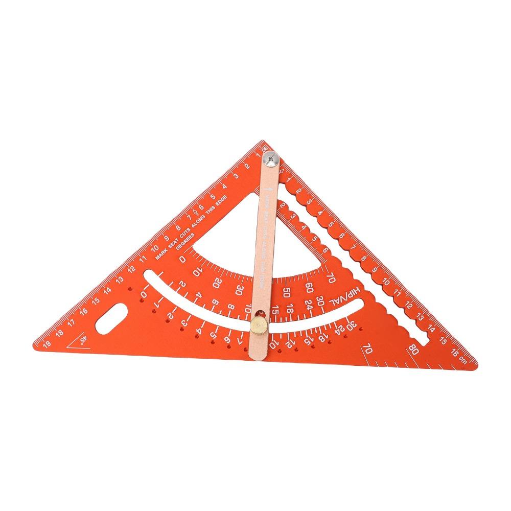 Aluminum Alloy Multi Angle Measuring Tool Engraved Scale Carpenter Square Protractor Woodworking
