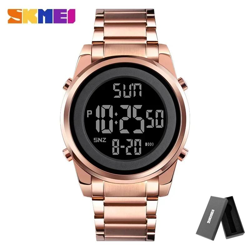 SKMEI 1611 Fashion LED Men Digital Wristwatch Chrono Count Down Alarm Hour For Mens reloj hombre Digital 2 Time Mens Watches