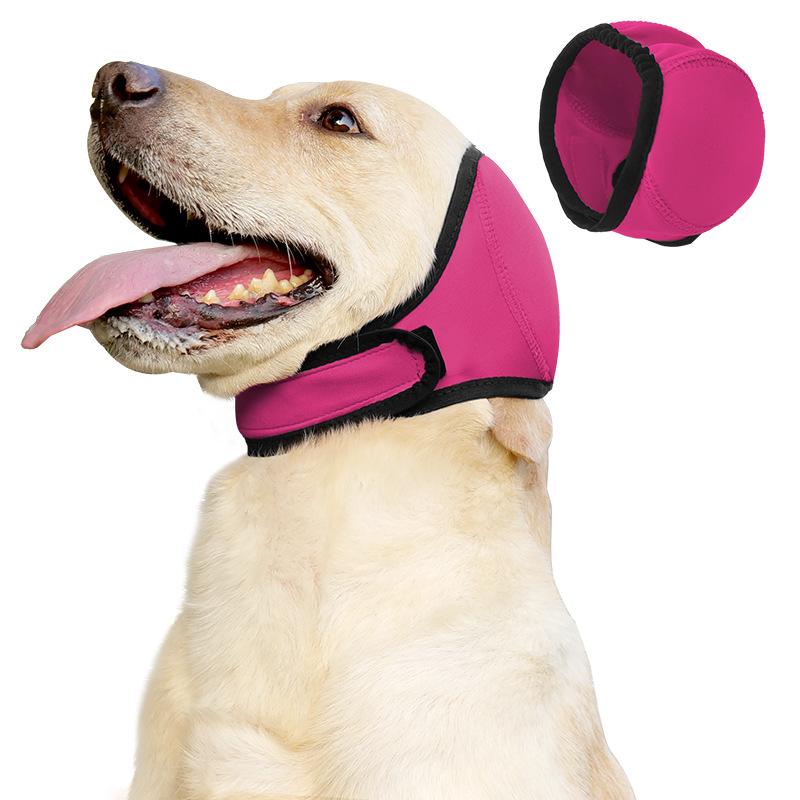 Dog Soothing Head Cover, Shockproof, Lightning Proof, Waterproof Velcro, Summer Swimming Waterproof Ear Cover
