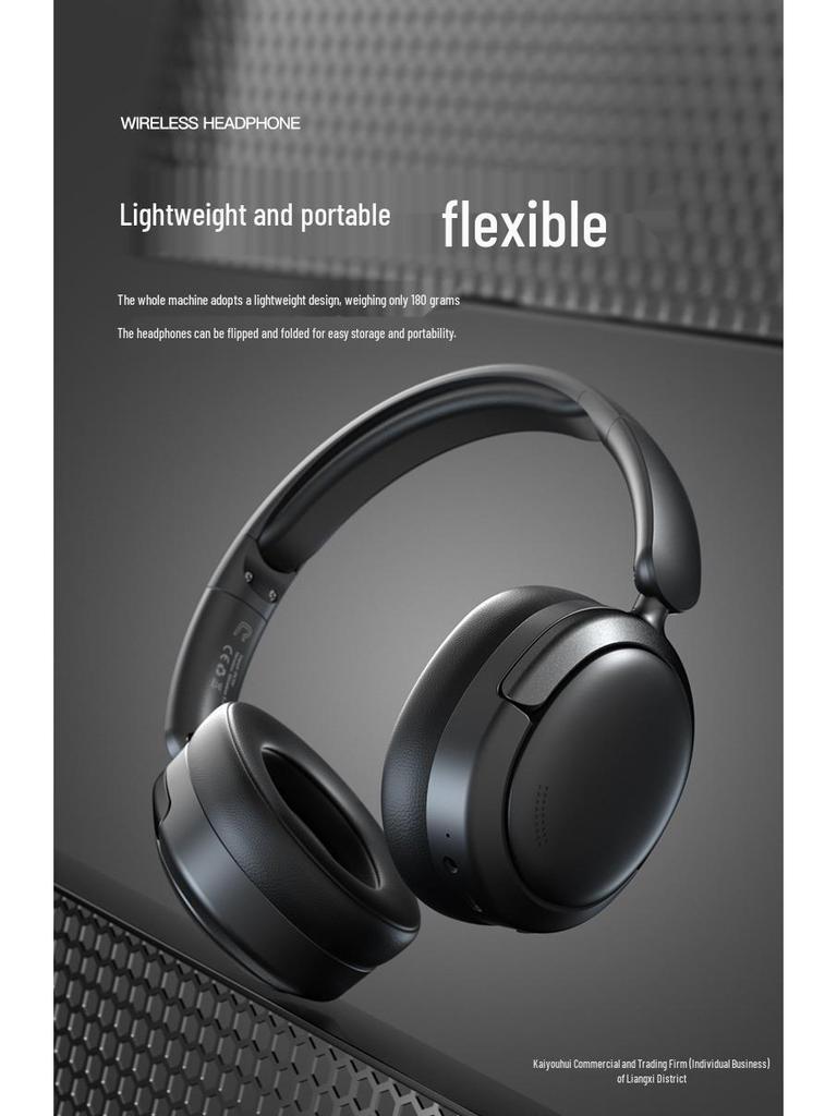 High-Quality Wireless Bluetooth Over-Ear Noise-Canceling Headphones with Long Battery Life