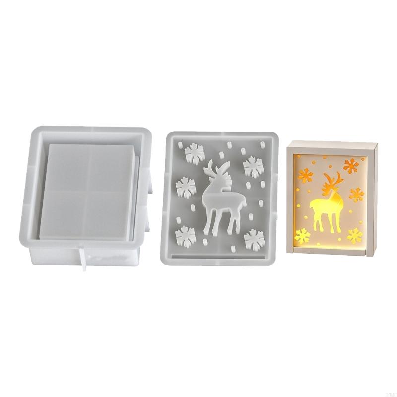 Efficient Silicone Holiday Molds Heat Resistant For Resin Soap Making Christmas Party Decoration Crafts J0MC