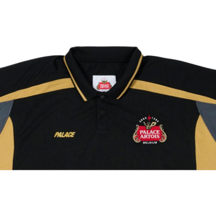 Palace x Stella Artois Tech Polo Black Unisex Tops P26STES001