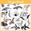 Authentic 20 Piece Static Arctic And Antarctic Wildlife Model Collection With Polar Bears Penguins Reindeers And Whales Perfect For Kids And Adults
