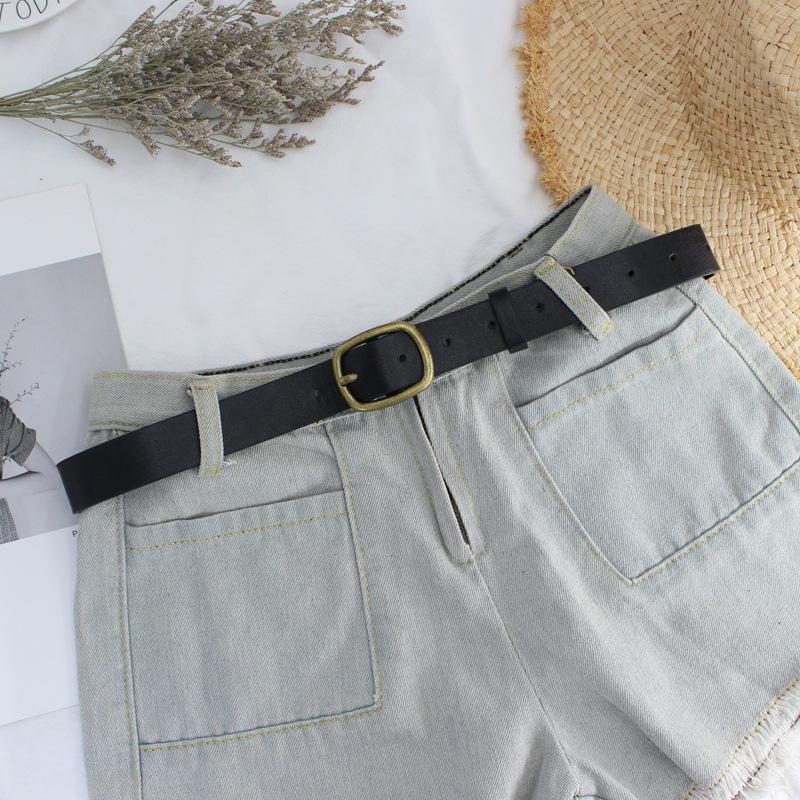 Lesbian Vintage Gold Sun Buckle Wide Belt Jeans Belt