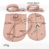 Handmade DIY Leather Bag Bottom Handbag Woven Set Shoulder Strap Crossbody Handle Crochet Bags Knitting Hardware Accessories