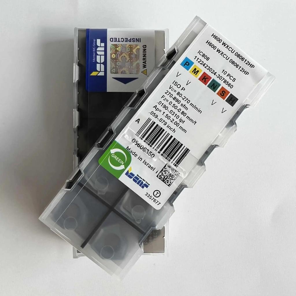 H600WXCU080612HP IC808 /   Industrial indexable carbide inserts 10 Pcs