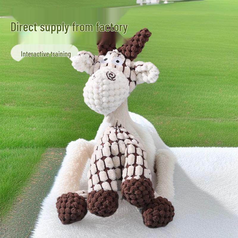 Plush Teething Toy: Donkey-shaped Interactive Sound Toy for Dogs and Puppies