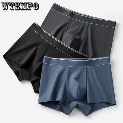 Pánska bavlnená spodná bielizeň pre všetky ročné obdobia Jednofarebná bezšvová priedušná antibakteriálna spodná bielizeň pre mužov