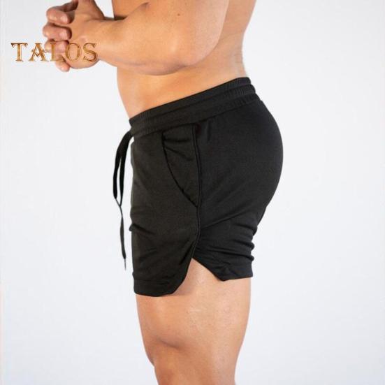 Herren Sportshorts Einfarbiges Design Normale Passform Freizeitshorts mit Kordelzug Schnelltrocknende Fitnessshorts