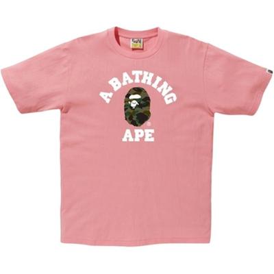 Bape A Bathing Ape AW18 1st Camo Ape Head Online T-Shirt 'Pink' Unisex 1F25-110-088