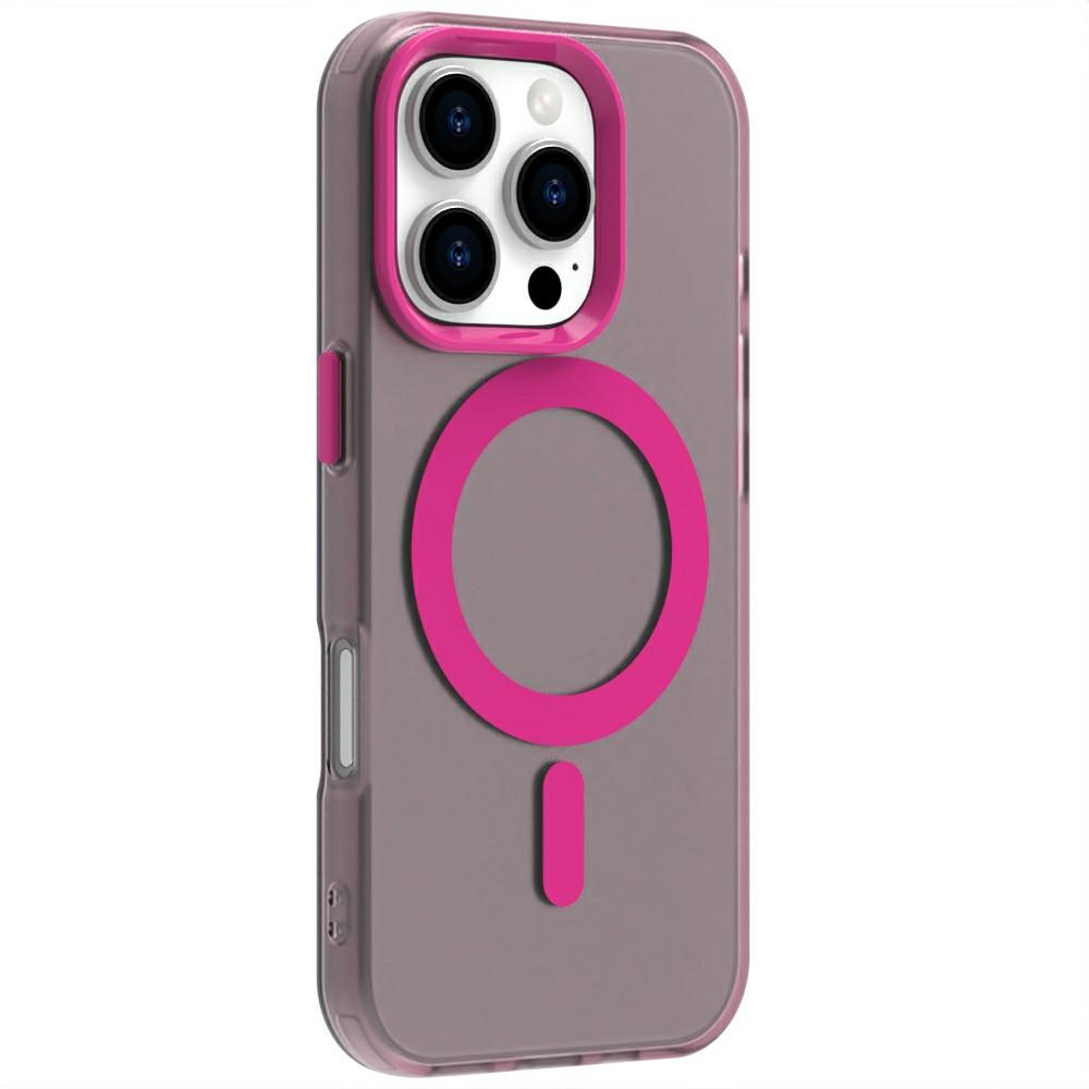 Candy Series For iPhone 16 Pro Case Compatible with MagSafe PC+TPU+PET Anti-Drop Phone Cover
