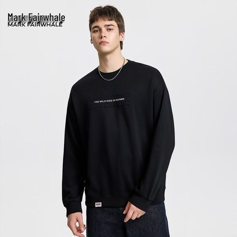 

Мужской повседневный свитшот Mark Fairwhale с принтом букв и круглым вырезом 5XL