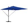 Roma Parasol Blue 286 X 284 X 270 Cm Aluminum and Polyester