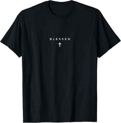 Blessed Cross Subtle Christian Minimalist Religious Faith T-Shirt Unisex T-Shirt