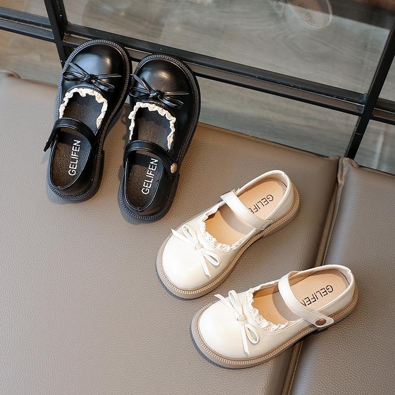 New Leather Shoes Summer Fashion Classic Princess Shoes Comfort Soft Sole Anti Slip Girl Shoe Retro Simple Daily Child Sandals
