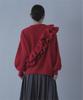 miette Double Frill Knit REXX1152 Free Size Red Women's
