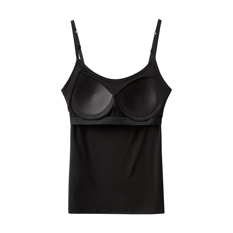 Modal Backless Slim Fit Suspender Jumpsuit with Chest Pads - Women's Seamless Bra-Free Summer Wear