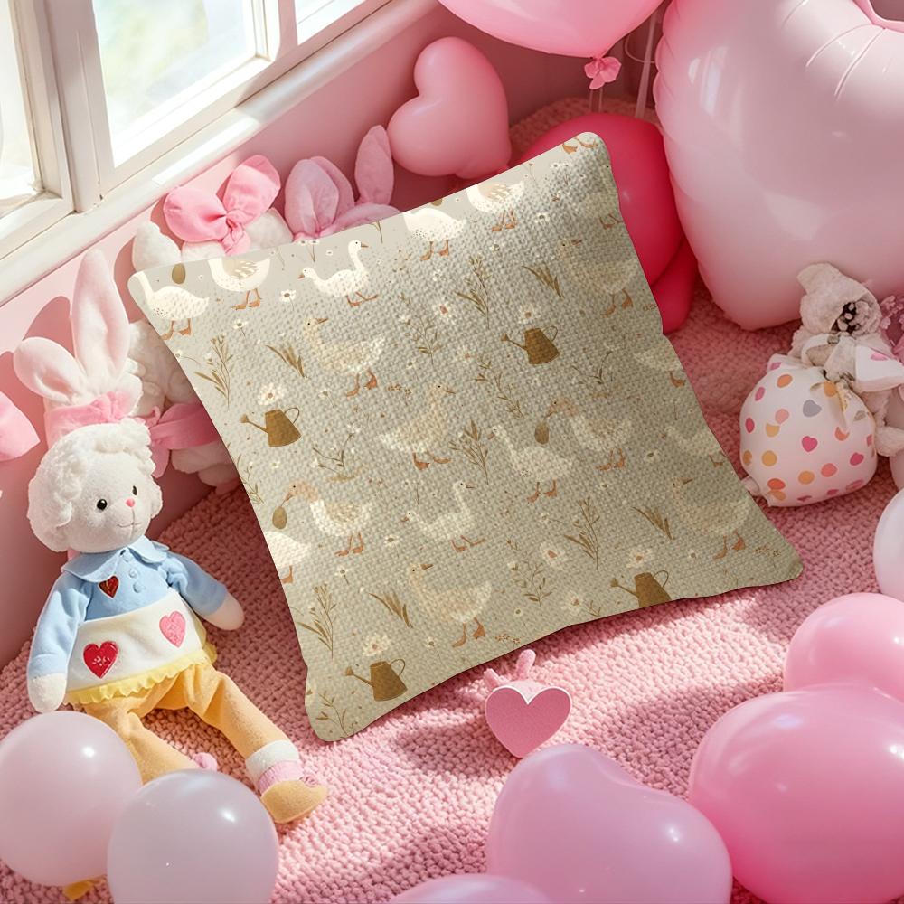 

Late Autumn Animal Print Pattern Pillow Case Antidustmite Pillowcase Invisible Zipper Silky Short Plush Sofa Cushion Cover 30X30cm