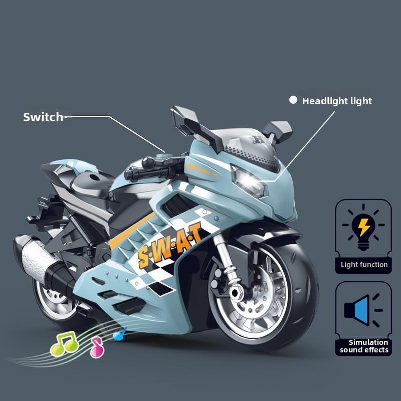 Model Simulated Motorcycle Children Toy With Sound And Lighting Functions