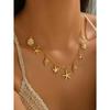 1 pezzo Collana con Ciondolo Stella Marina, Conchiglia, Tartaruga Stile Boemo Casuale, Adatta per Vacanze al Mare, Viaggi, Feste, Abbigliamento da Sera