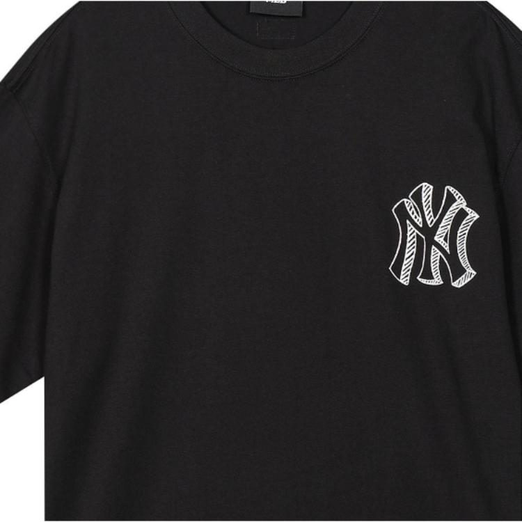New MLB New York Yankees T Shirts Unisex Black 3ATSB0534-50BKS