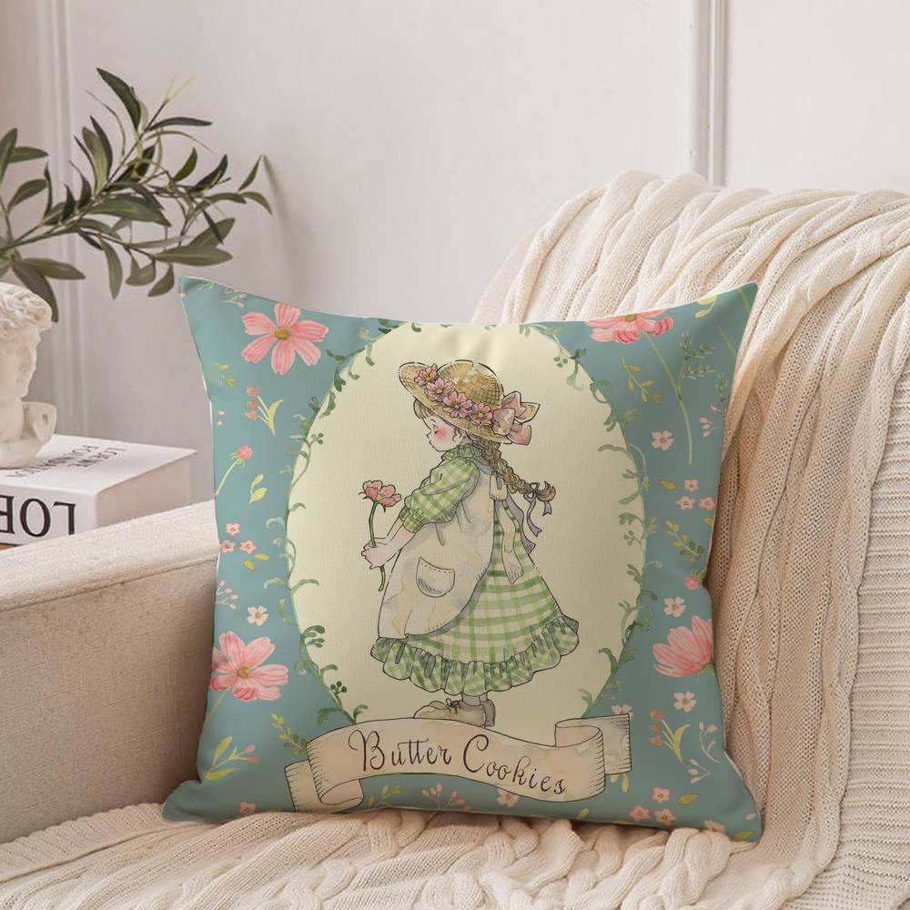 Cute Sarah Kay Girl Pillow Case Home Decor Throw For Sofa Bed Car Room Decor Gift Idea