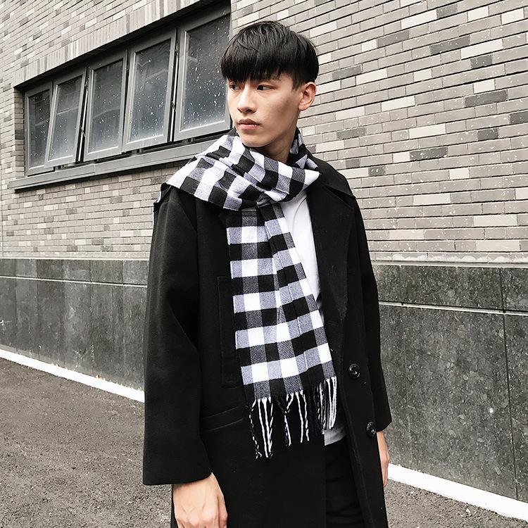 New Winter Cashmere Scarf Men'S Scarf Women'S Scarf Pure Cashmere Scarf Thick Genuine British Plaid