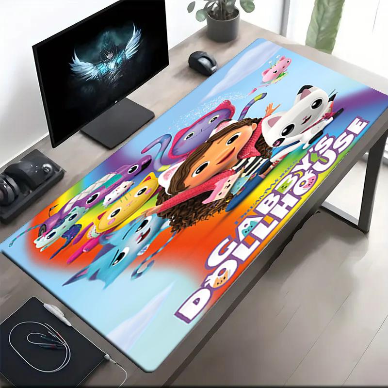 Gabby Theme Mouse Pad, Non Slip Rubber Base, Multifunctional Office & Home Decor, Perfect for Workspace Personalization.