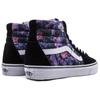Vans Sk8 Dreamy Bouquet High Top Skate Shoes Unisex Skate Shoes Black Purple VN0A2XSBRXI