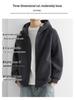 Men's Double-Sided Coral Fleece Hooded Jacket - Autumn/Winter 2025 Style, Thickened and Warm for Outdoor Casual Wear