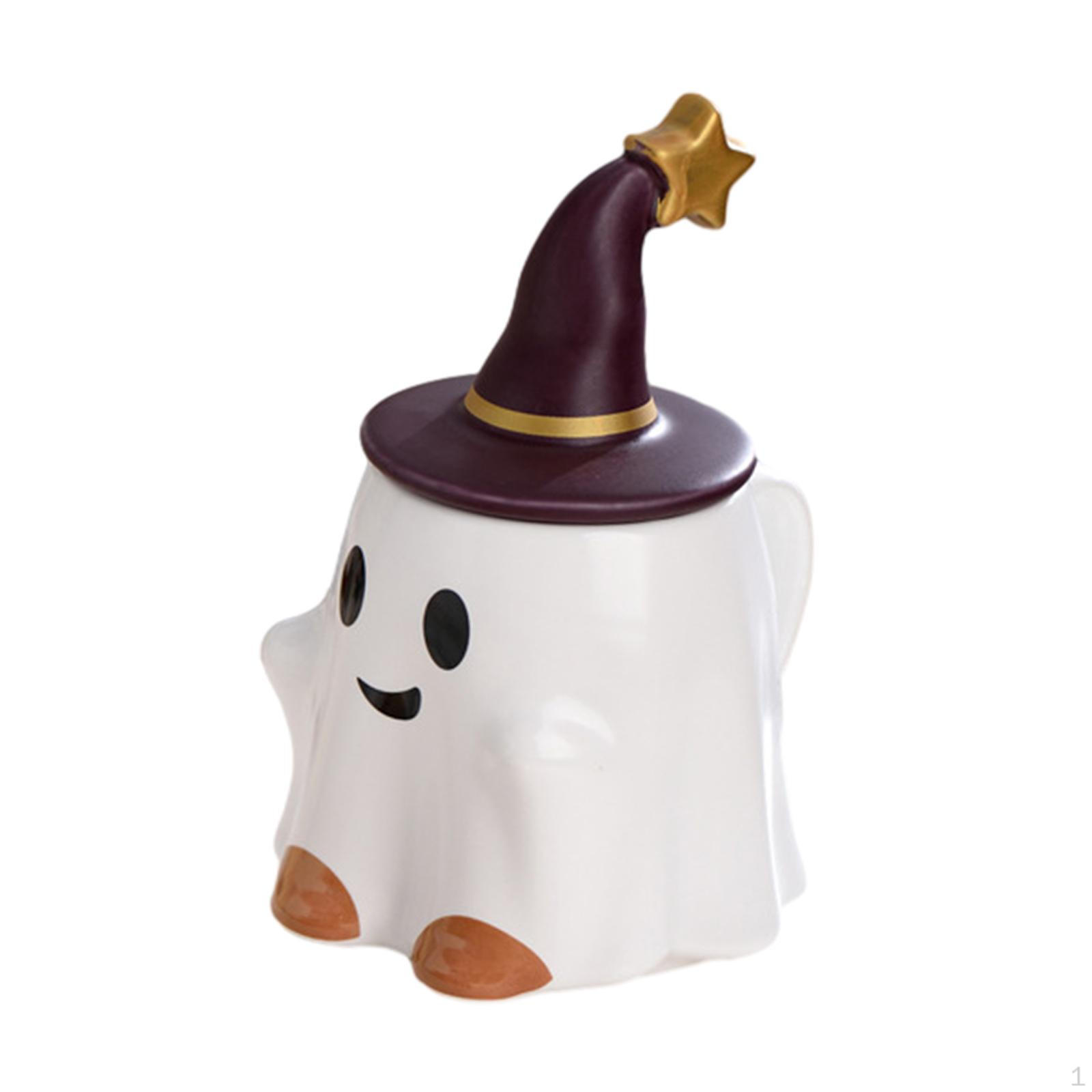 Ceramic Coffee Ghost Mug Spooky Water Tea Cup Halloween for Office Smiling Elf