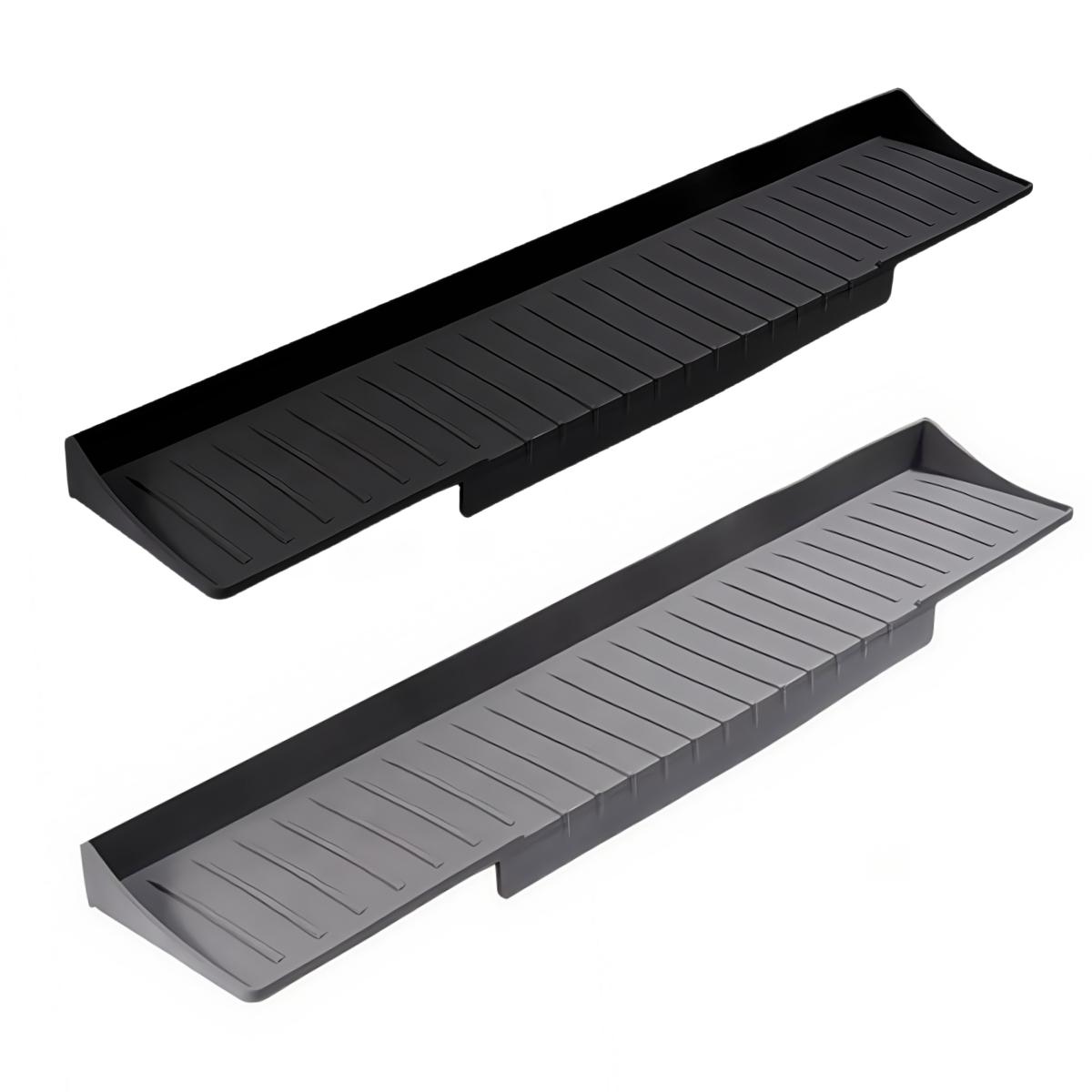 Silicone Sink Edge Protector Splash Guard Suction Cups Splashing Water Baffle Sink Edge Splash Guard 66x11.5cm Kitchen Tools grigio