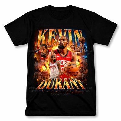 Kevin Durant Houston Rockets Graphic T Shirt Vintage Style Basketball Fan Tee