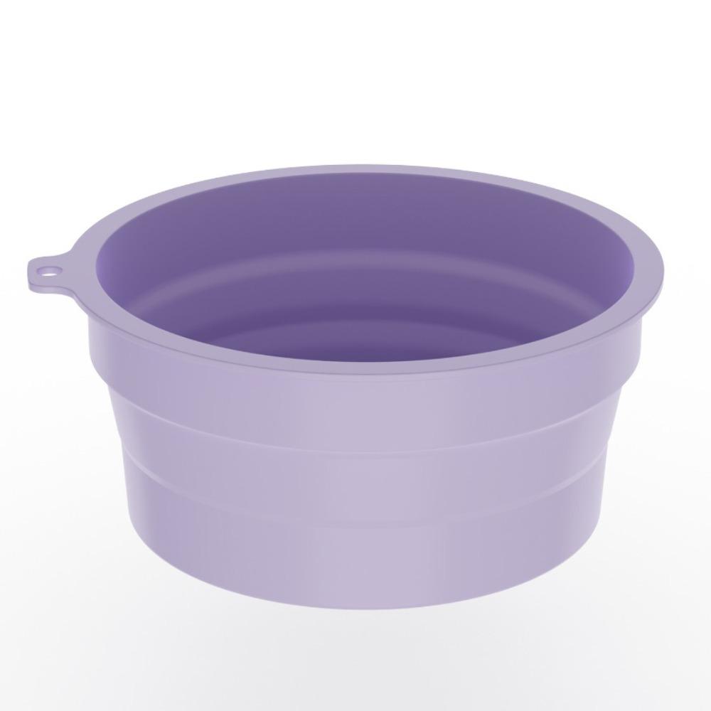 

Built-in Ice Tray Foldable Face Ice Bath Bowl Silicone Cooling Washbasin Travel фіолетовий
