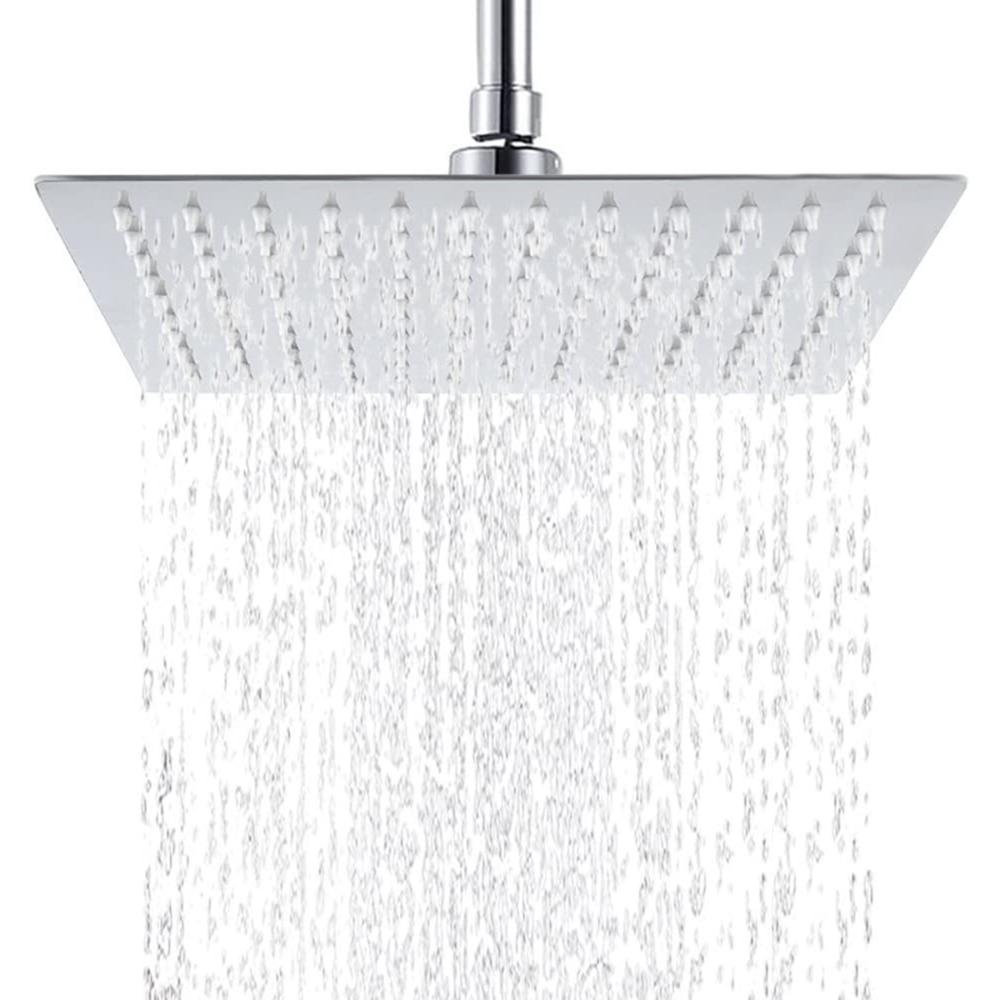 Pressure Overhead Stainless Steel Rainfall Water Tap Nozzle Sprinkler Sprayer Shower Head Faucet