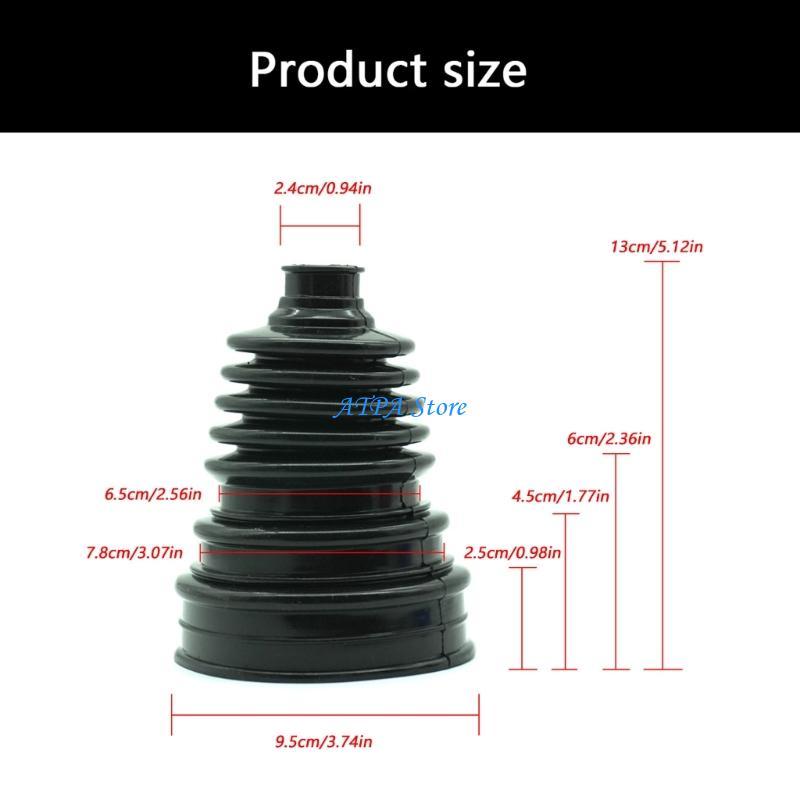 U13C Silicone Front Axles Boot Repair Pack Universal CV Joint Dust Covers Waterproof Automotive Replacement